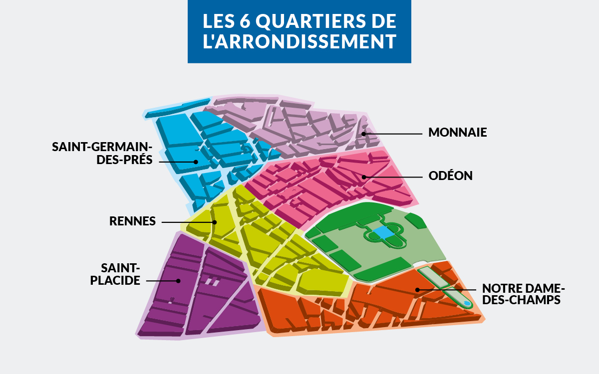 Plan de l'arrondissement par quartier