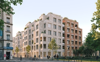 Représentation du site Belgrand - Saint-Fargeau vu depuis la rue de la Py