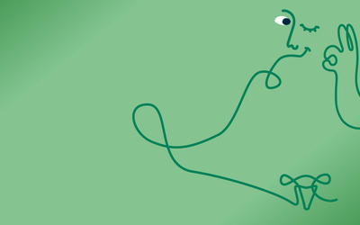 Un personnage dessiné avec un utérus