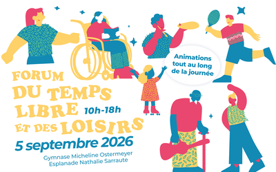 Forum du temps et des loisirs 2026 qui lieu le 5 septembre 2026 au gymnase Ostemeyer
