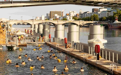Baignade dans la seine