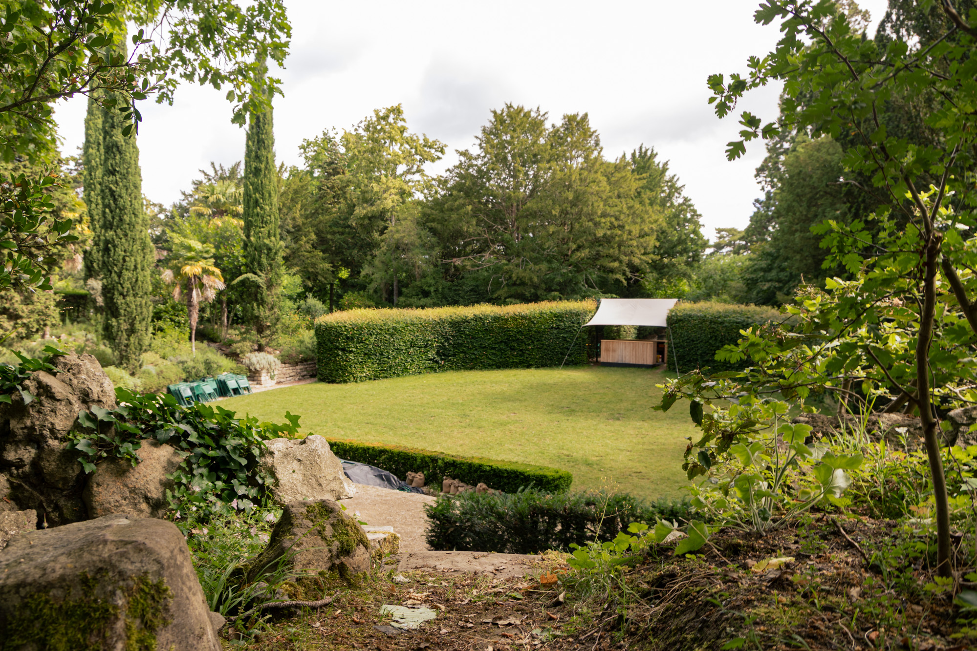 vue de la scène du théâtre 