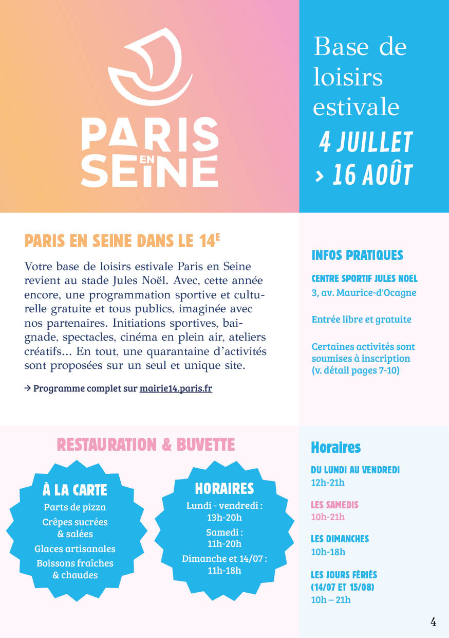 Programme Paris en Seine 2026 - couverture