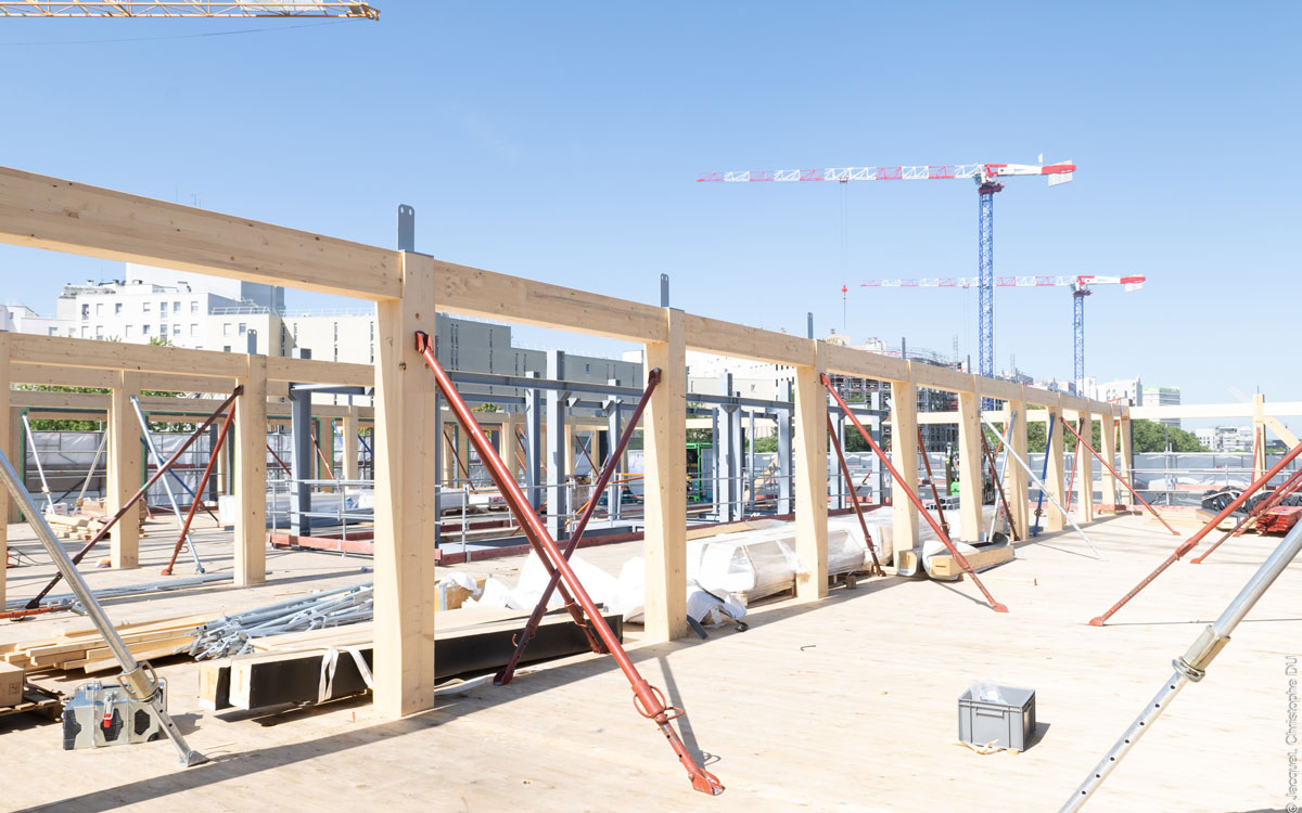 Photo du chantier immeuble Hosta Paris Brancion