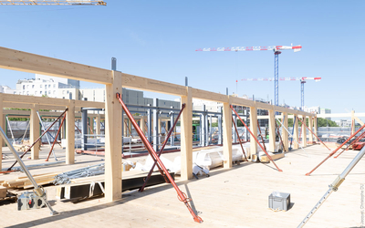 Photo du chantier immeuble Hosta Paris Brancion
