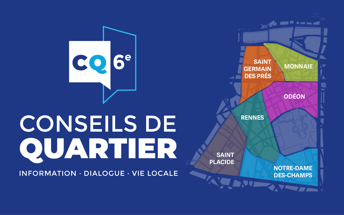 Banniere Conseils de quartier du 6e
