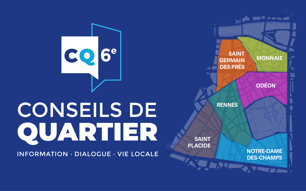 Banniere Conseils de quartier du 6e
