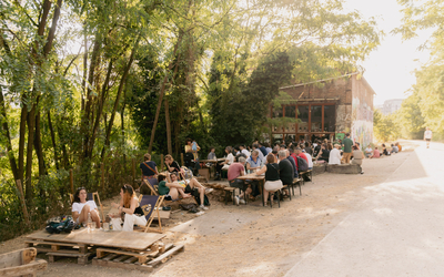 La terrasse du lieu 