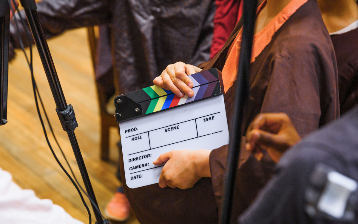 Atelier cinéma organisé par l'association Enfances au Cinéma