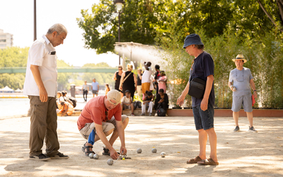 Les boulistes de Paris Plage - Bassin de la Villette
