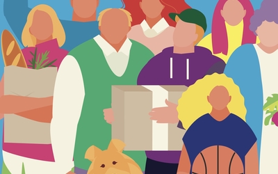 Illustration couleur de personnes 