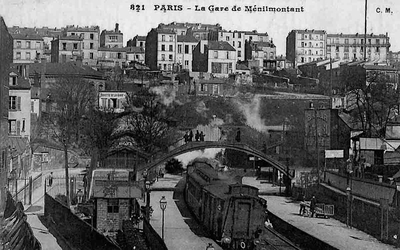 Photo de la gare de Ménilmontant sur la Petite Ceinture