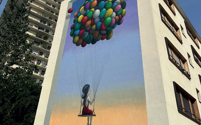 Œuvre murale de Seth rue Emile Deslandres