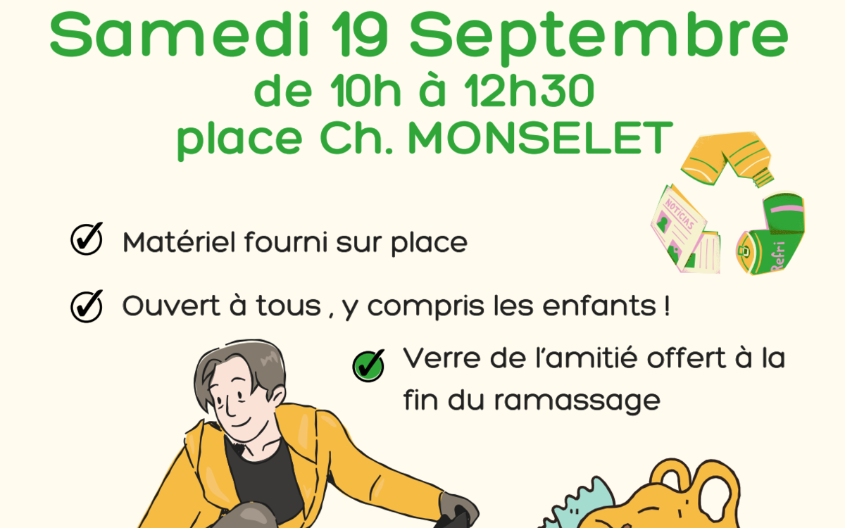 visuel annonçant la journée mondiale nettoyage quartier Porte des Lilas 2026