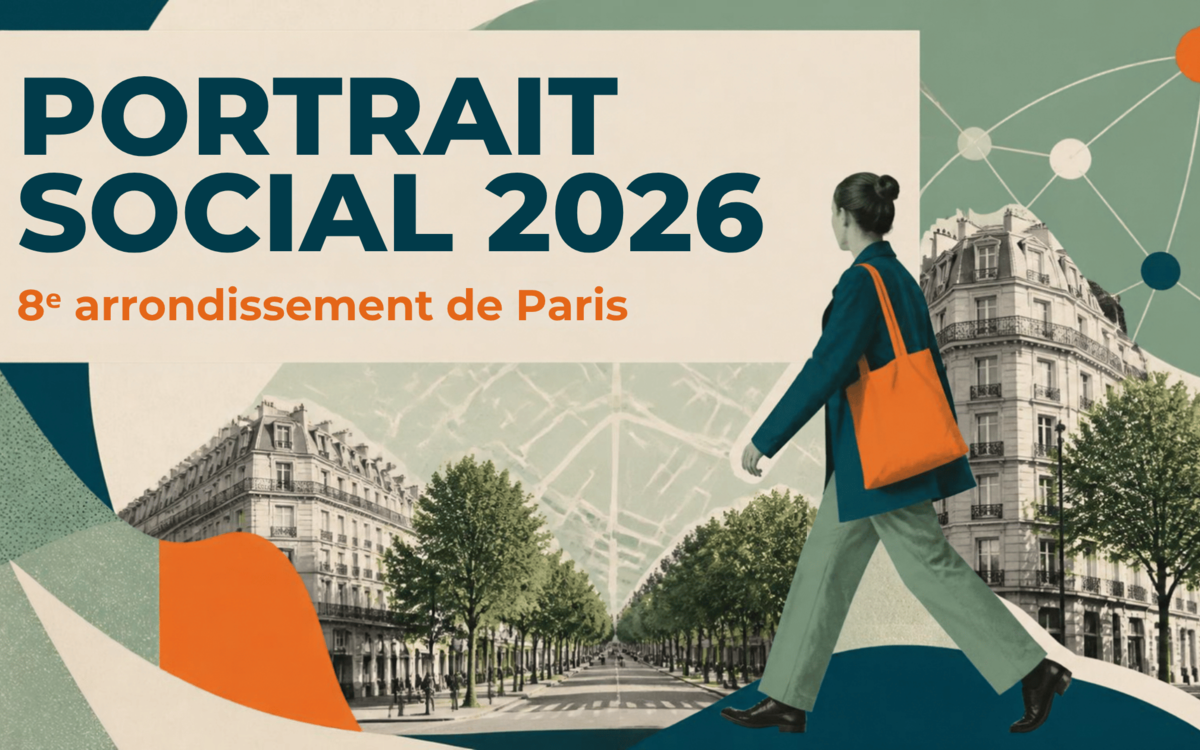 Personne qui marche dans le 8e arrondissement