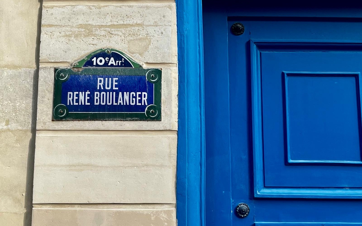 Plaque de la rue René Boulanger