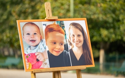Visuel des visages de Inauguration de l'allée Shiri, Ariel et Kfir Bibas au parc Monceau