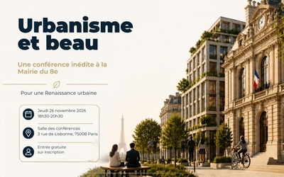 Visuel conférence urbanisme et beau 26 novembre 2026