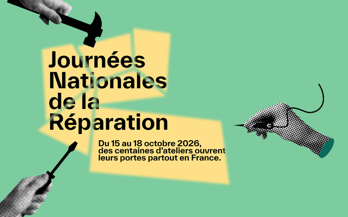 Visuel des journées nationales de la réparation dans le 20e
