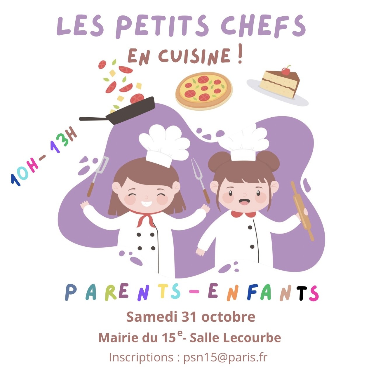 Jeunes enfants en train de cuisiner