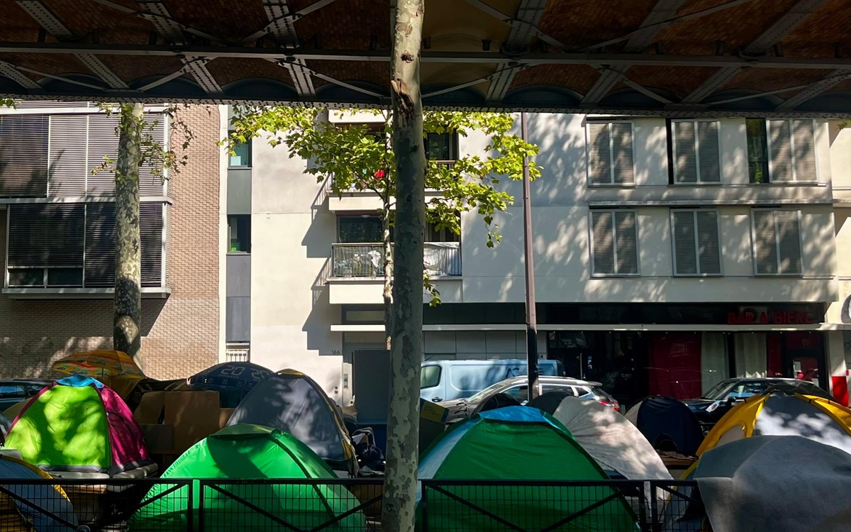 Campement du boulevard de la Villette