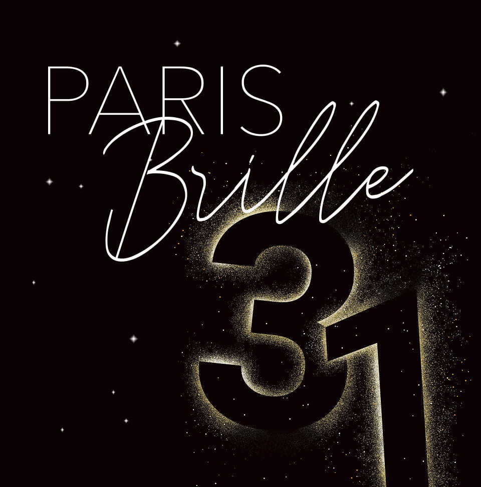 Paris Brille - Soirée du 31/12 - Champs-Elysées - Feu d'artifice