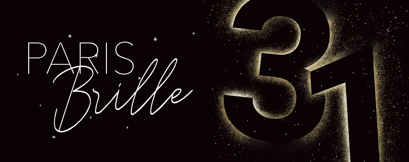 Paris Brille - Soirée du 31/12 - Champs-Elysées - Feu d'artifice