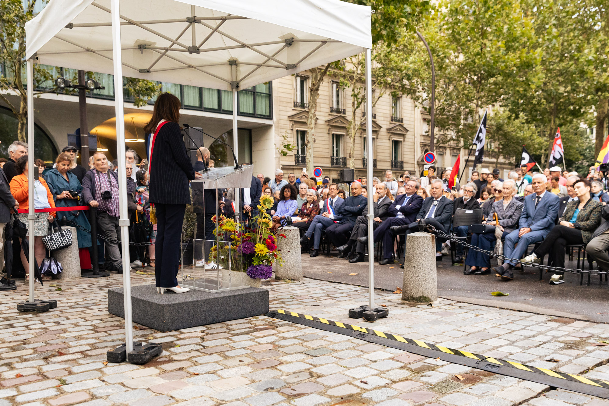 Anniversaire de la Libération de Paris, Cérémonie en hommage aux combattants de la Nueve 