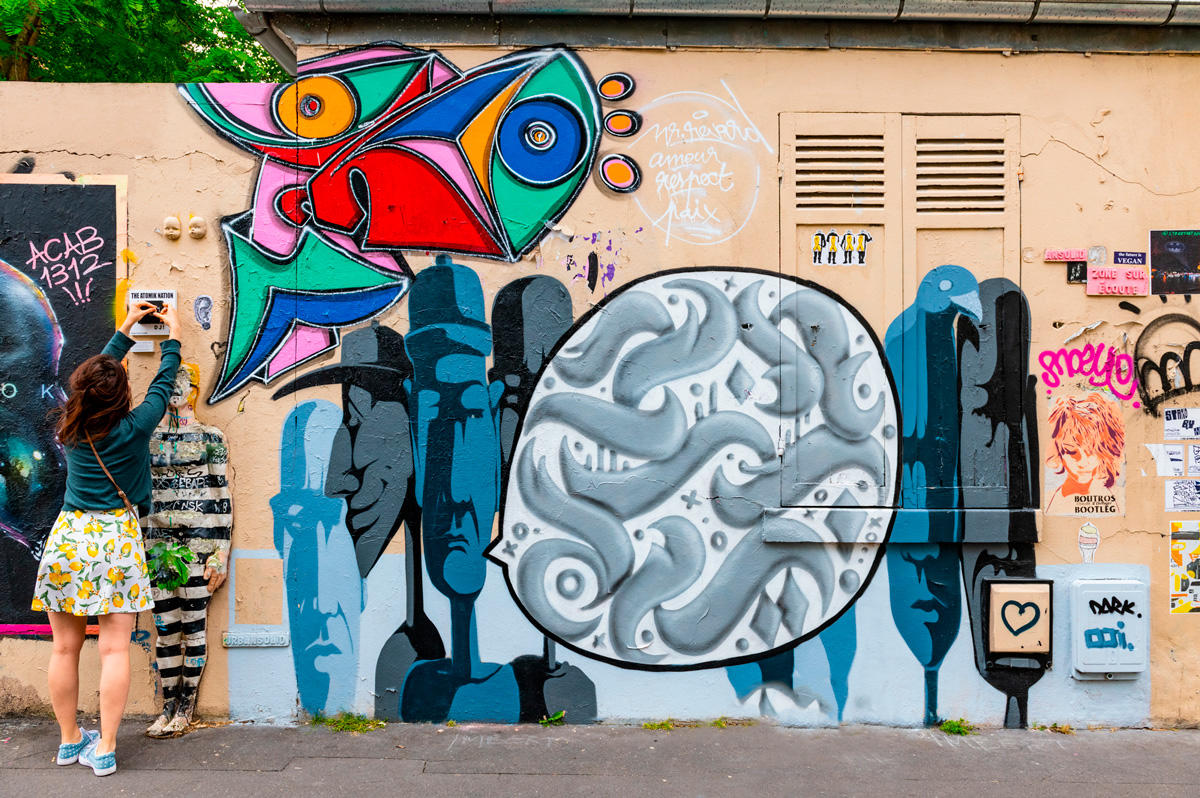 Street art - Butte aux cailles (François Grunberg / Ville de Paris) Street art - Butte aux cailles