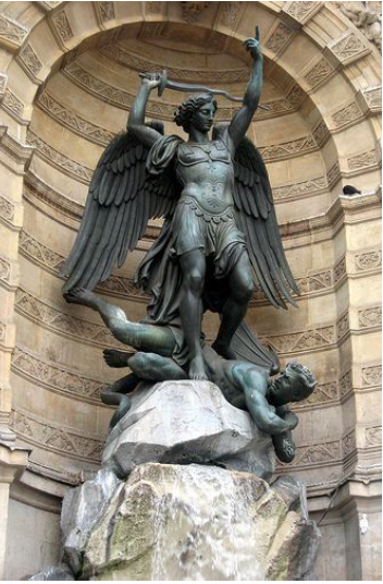 Fontaine Saint-Michel (Des Mots et des Arts) Fontaine Saint-Michel