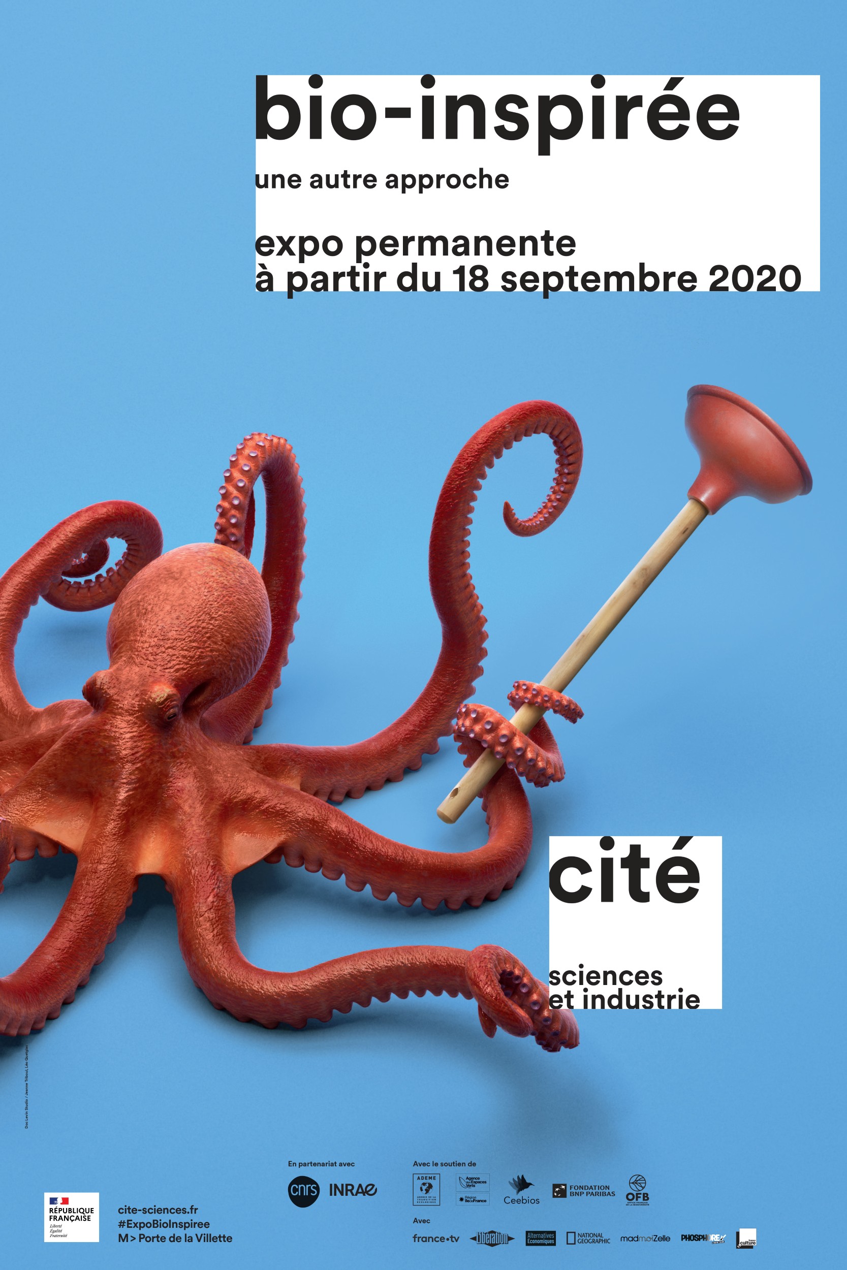 Bio-inspirée, l'expo permanente de la Cité des Sciences et de l'industrie (Cité des Sciences) Bio-inspirée, l'expo permanente de la Cité des Sciences et de l'industrie
