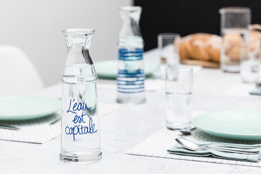 Carafes et tote-bags Eau de Paris (Mazodier_Inside_) Carafes et tote-bags Eau de Paris