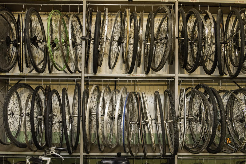 Roues de vélos (Emilie Chaix / Ville de Paris) Roues de vélos