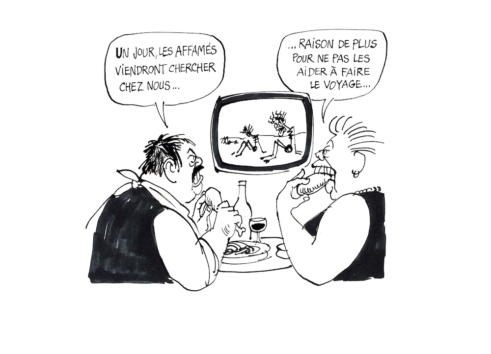 Le Canard enchaîné, 1984 Se puede encontrar en la sección "Los personajes de Cabu" (© V. Cabut) Le Canard enchaîné, 1984 Se encuentra en la sección "Los personajes de Cabu"