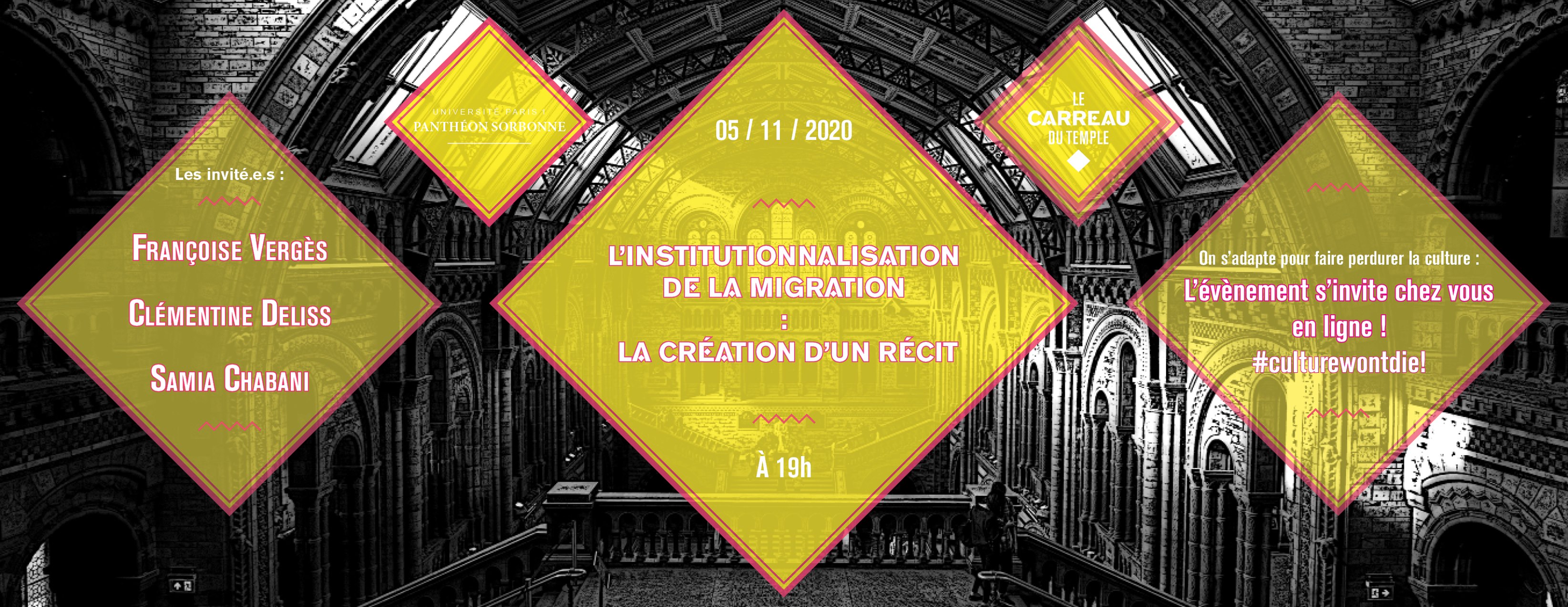 Les Rencontres de la Sorbonne 2020-2021 : L'institutionnalisation de la migration (Les Rencontres de la Sorbonne) Les Rencontres de la Sorbonne 2020-2021 : L'institutionnalisation de la migration