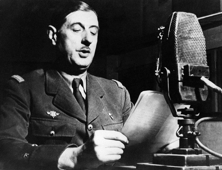 De Gaulle lance l'appel du 18 juin 1940, Londres (Bridgeman) De Gaulle lance l'appel du 18 juin 1940, Londres