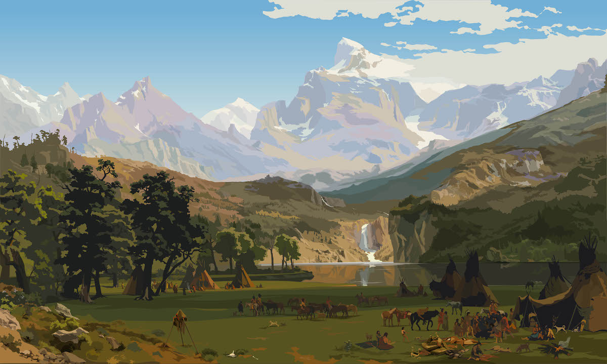 Lander's peak Bierstadt (Alain Bublex) Lander's peak Bierstadt