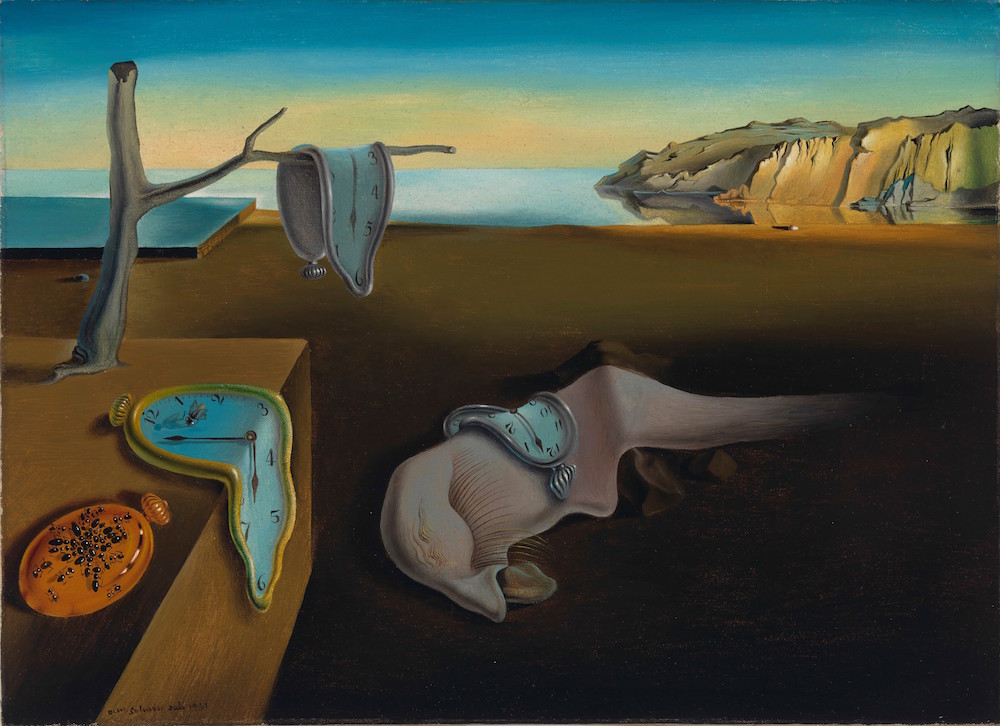 Salvador Dalí, The Persistence of Memory, 1931, oil on canvas, 21.4 x 33 cm, (The Museum of Modern Art, New York) Salvador Dalí, The Persistence of Memory, 1931, oil on canvas, 21.4 x 33 cm,