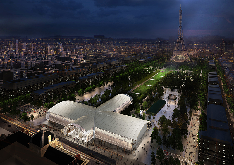 Le Grand Palais Ephémère (© Wilmotte & Associés Architectes) Le Grand Palais Ephémère