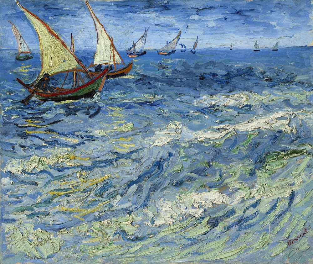 La Mer aux Saintes-Maries, 1888 (Vincent van Gogh) La Mer aux Saintes-Maries, 1888