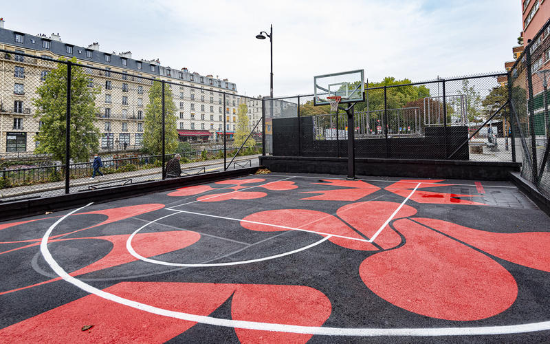 Terrain de basket Jemmapes (François Grunberg/Ville de Paris) Terrain de basket Jemmapes
