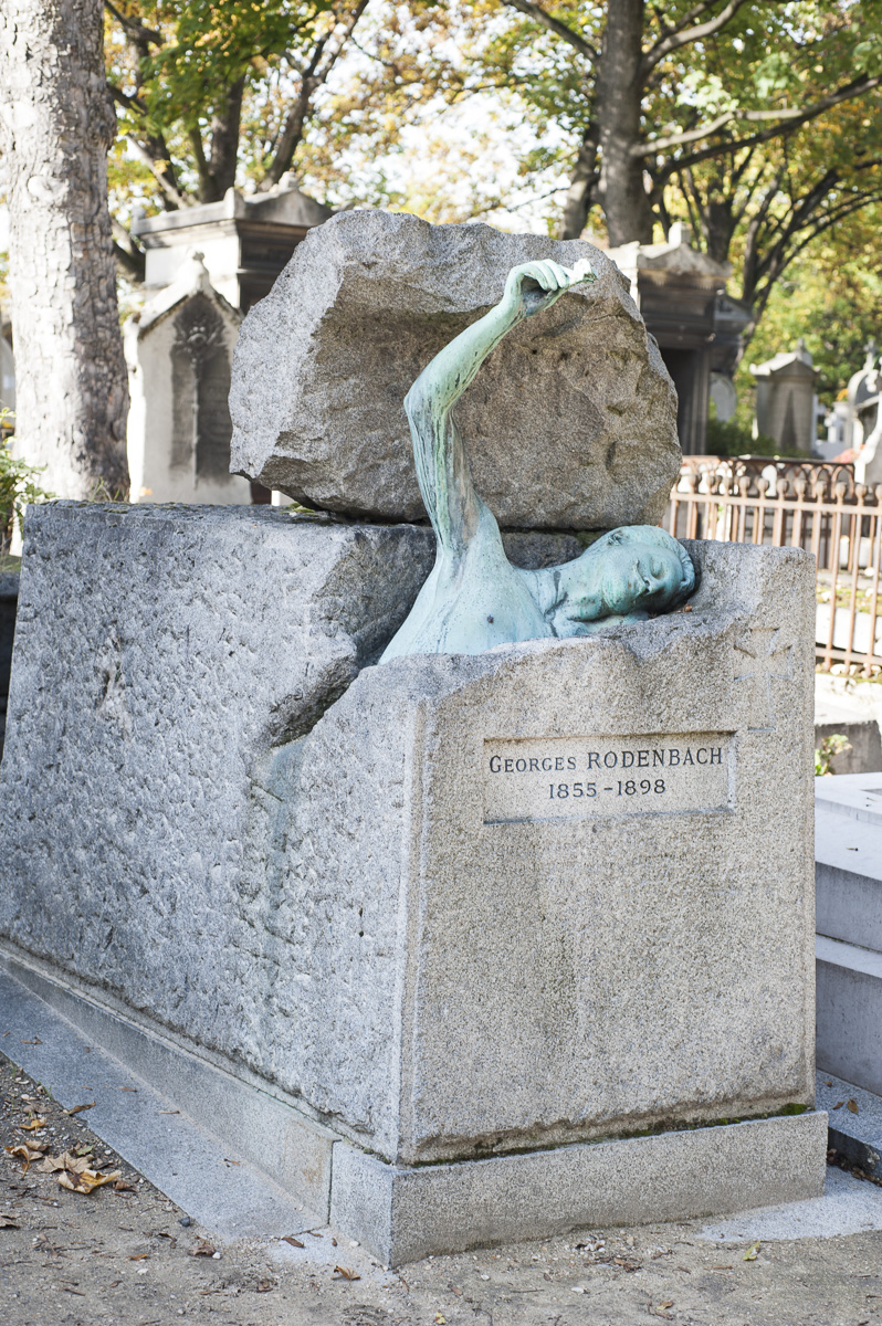 Tombe Georges Rodenbach / Père Lachaise. (François Grunberg / Mairie de Paris) Tombe Georges Rodenbach / Père Lachaise.