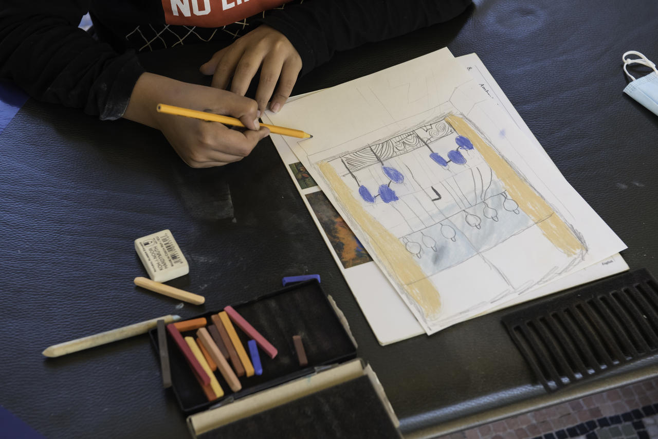 Atelier dessin (©Emilie Chaix/Ville de Paris) Atelier dessin