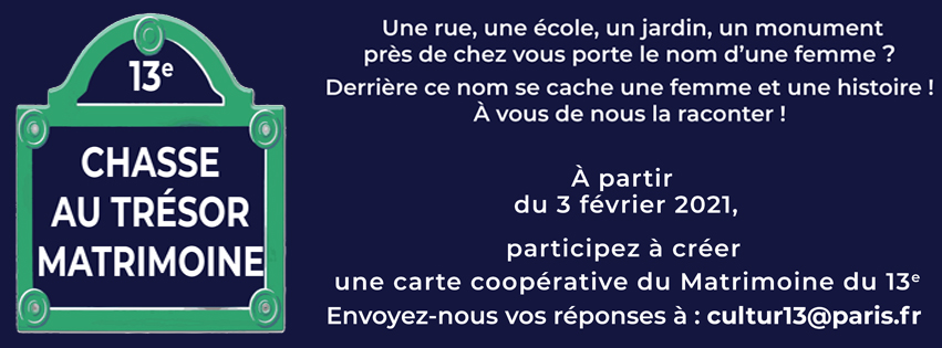 Chasse au trésor (Mairie du 13e) Chasse au trésor