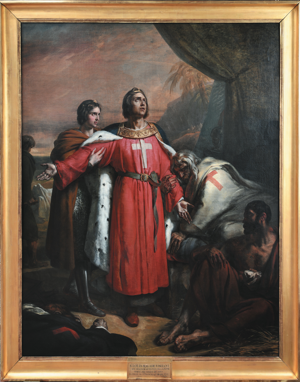 Saint Louis visitant les pestiférés - Ary Scheffer (Claire Pignol) Saint Louis visitant les pestiférés - Ary Scheffer