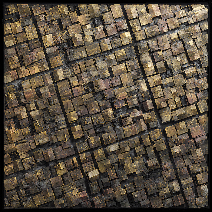Hendrik CZAKAINSKI, The Square Gold, 2020, technique mixte, 104 x 104 x 5 cm (© Lukas Stiller) Hendrik CZAKAINSKI, The Square Gold, 2020, technique mixte, 104 x 104 x 5 cm