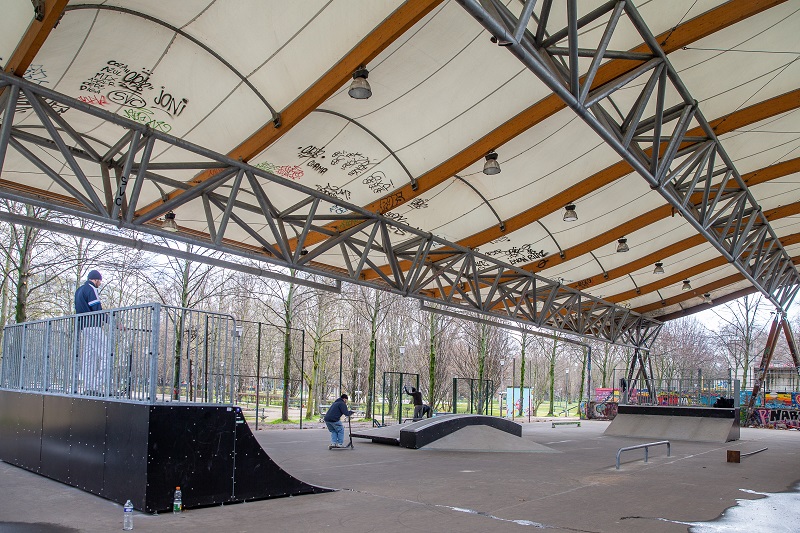 Skate parc de Paris Bercy (©Ville de Paris) Skate parc de Paris Bercy