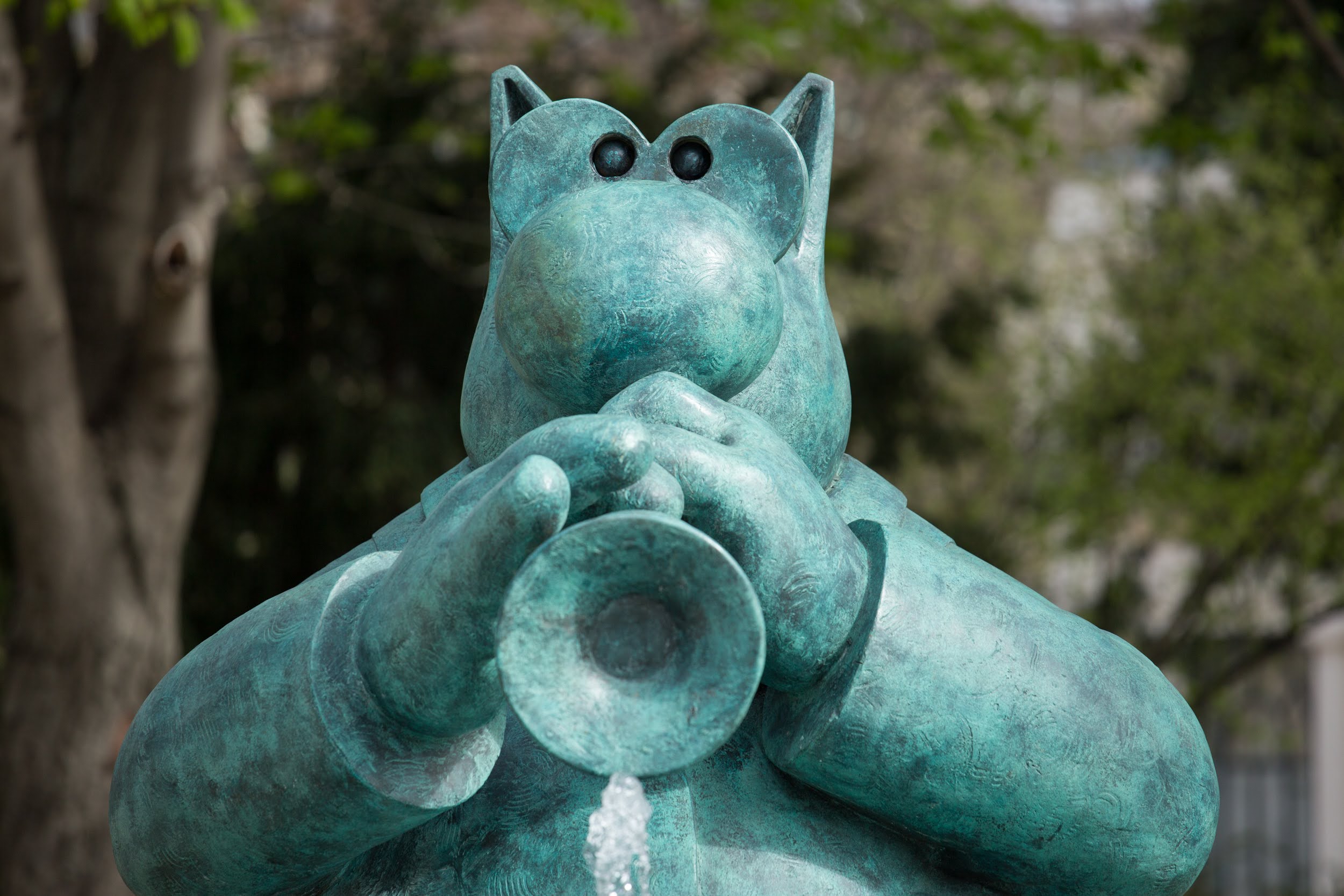 "Le chat déambule", sculptures de Philippe Geluck sur les Champs-Elysées. (Joséphine Brueder / Ville de Paris) "Le chat déambule", sculptures de Philippe Geluck sur les Champs-Elysées.