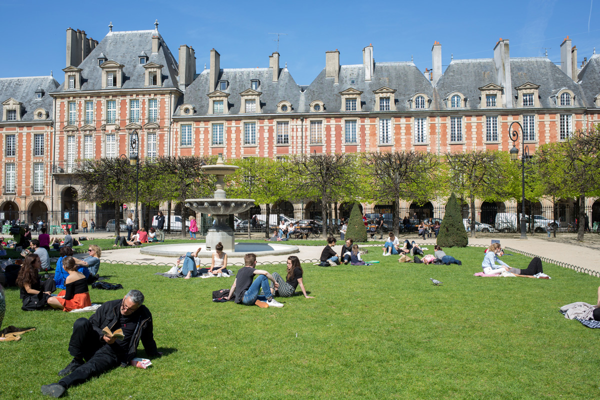 Le square Louis XIII. (Sophie Robichon / Ville de Paris) Le square Louis XIII.