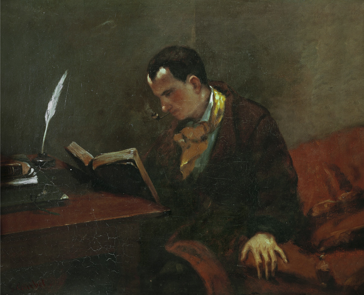 Gustave Courbet (1819-1877). "Charles Baudelaire" (1821-1867), écrivain français, 1848. Montpellier, musée Favre. (©Ullstein Bild / Roger-Viollet) Gustave Courbet (1819-1877). "Charles Baudelaire" (1821-1867), écrivain français, 1848. Montpellier, musée Favre.